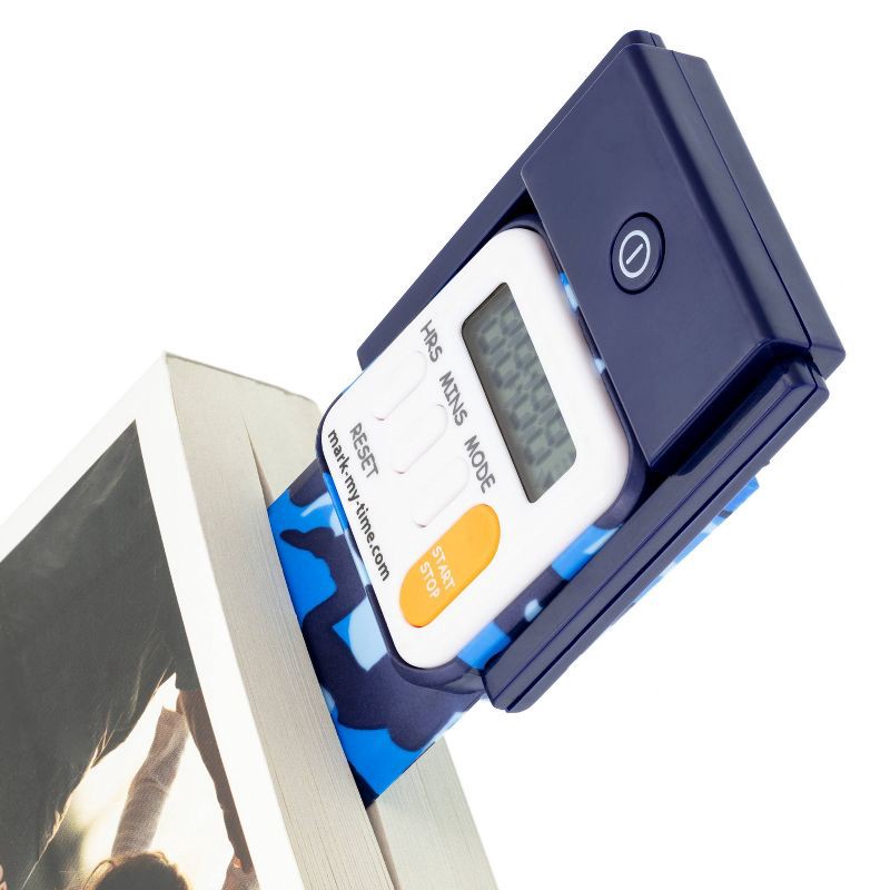 slide 5 of 6, WITHit Blue Camouflage Timer Booklight LED, 1 ct