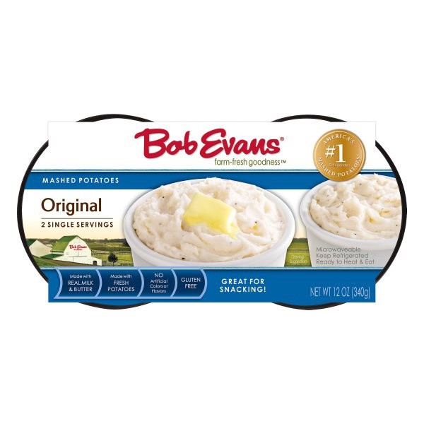 slide 1 of 4, Bob Evans Original Mashed Potatoes 12 oz. Sleeve, 2 ct; 6 oz