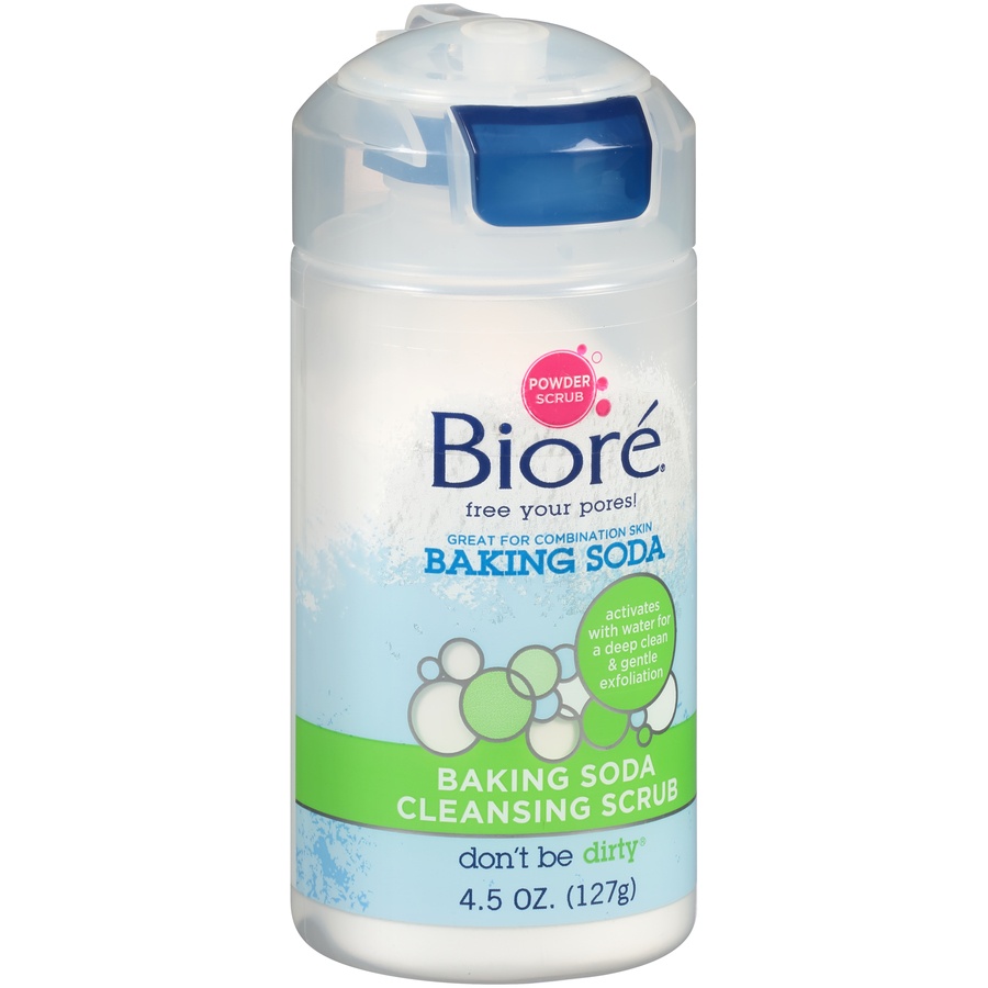 slide 4 of 7, Biore Baking Soda Cleansing Scrub, 4.5 oz
