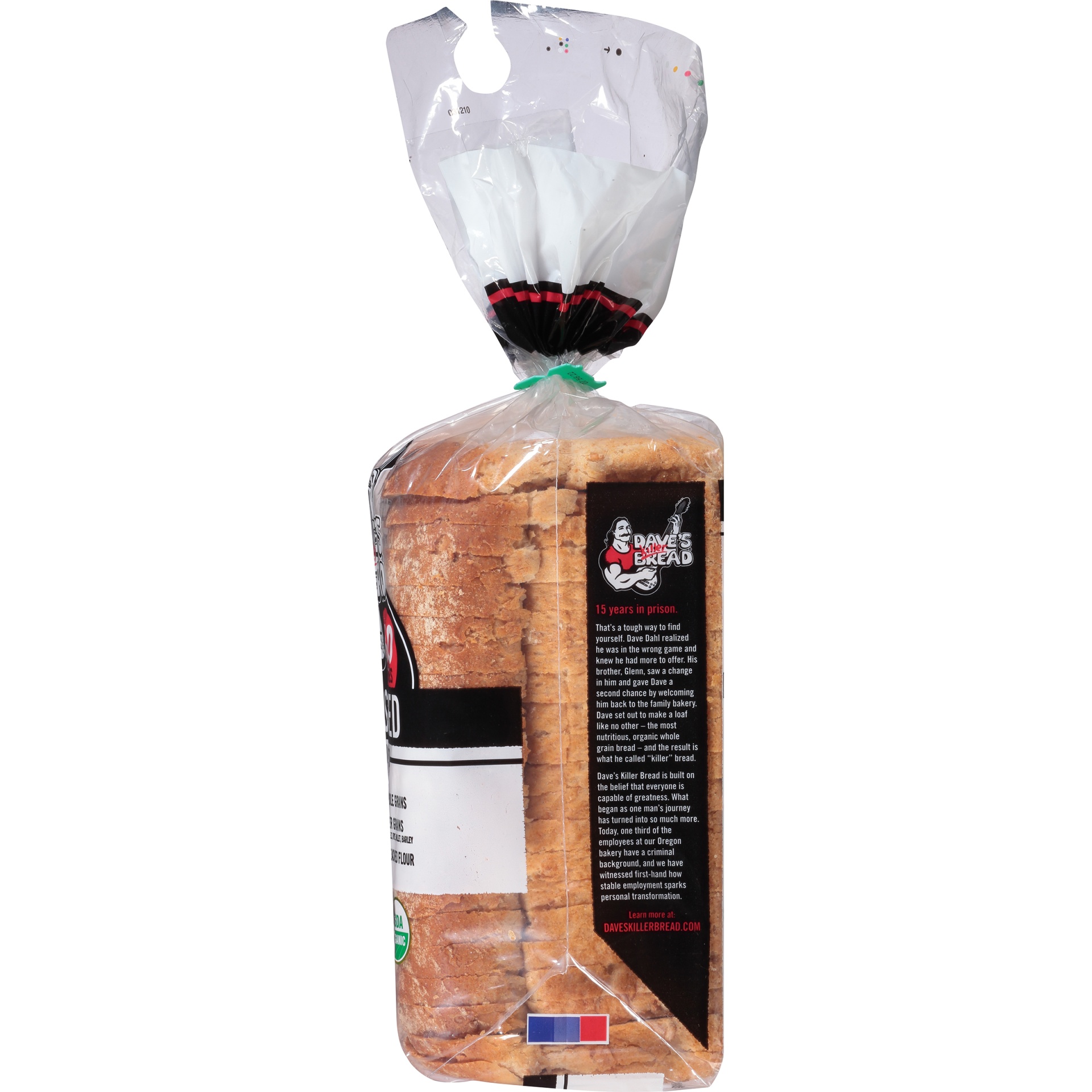 slide 3 of 8, Dave's Killer Bread Bread, Organic, White Bread Done Right, Thin-Sliced, 20.5 oz