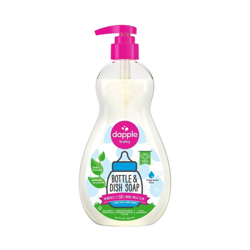 slide 1 of 5, Dapple Bottle & Dish Soap - Fragrance Free - 16.9 fl oz, 16.9 fl oz