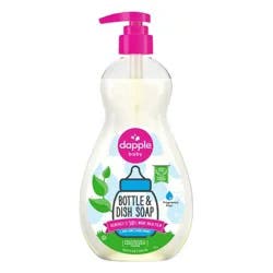 Dapple Bottle & Dish Soap - Fragrance Free - 16.9 fl oz: Hypoallergenic, Dye-Free, Paraben-Free, Sulfate-Free