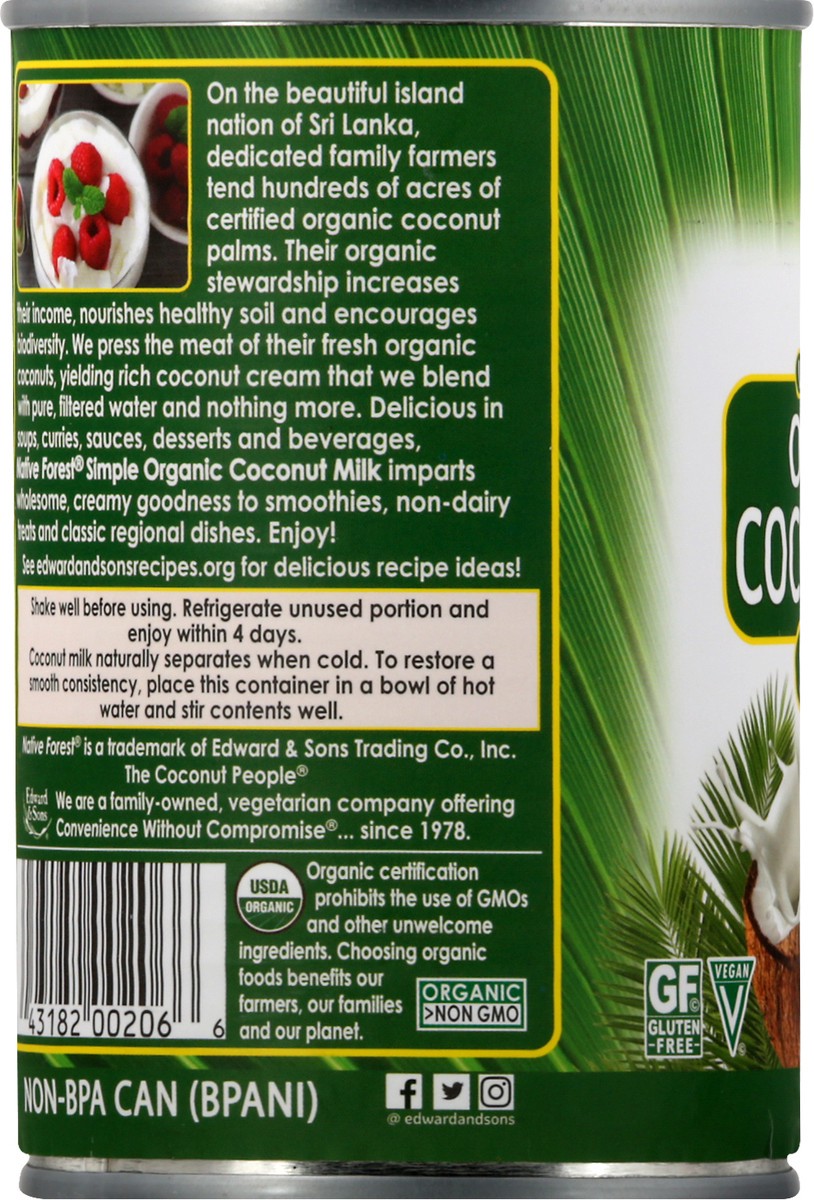 slide 7 of 12, Native Forest Pure Simple Coconut Milk, 13.5 fl oz