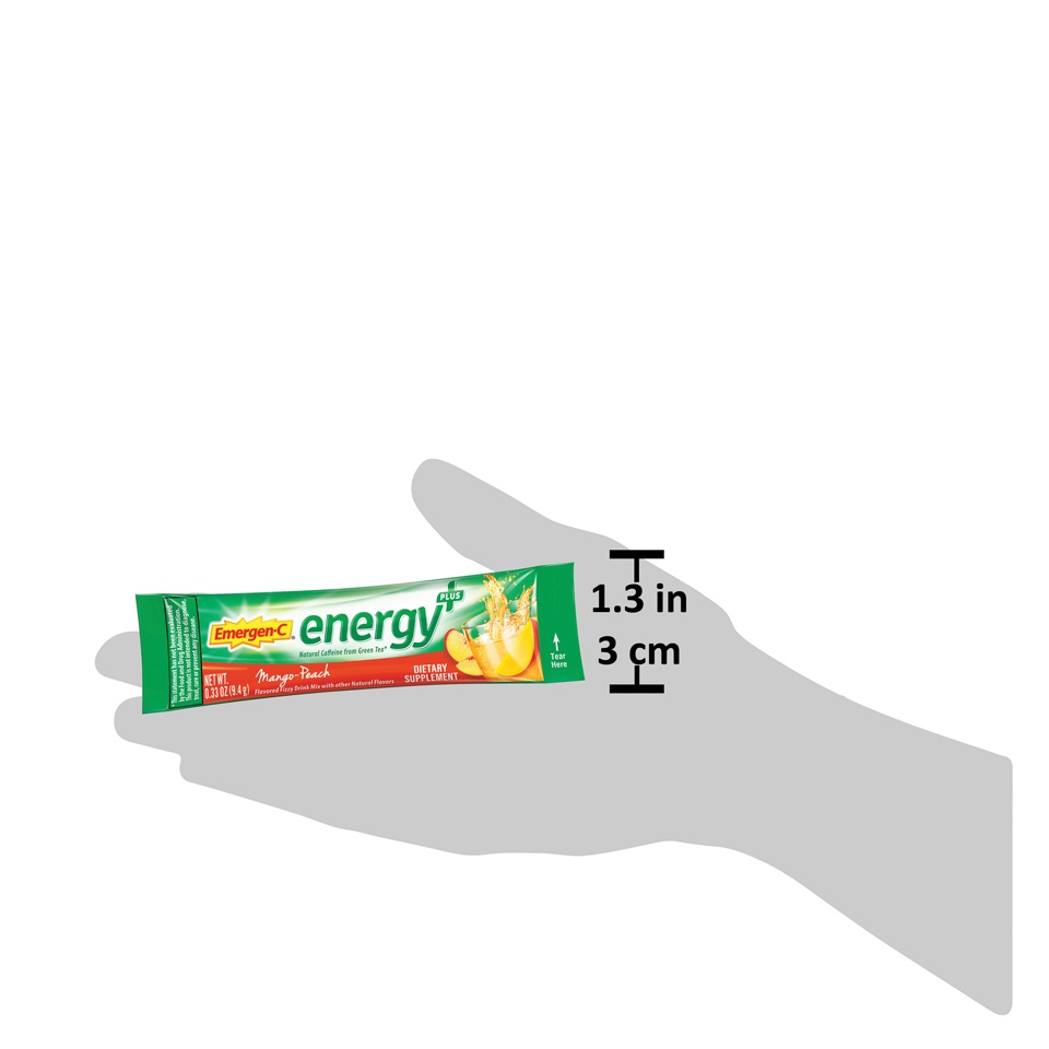 slide 4 of 7, Emergen-C Mango Peach Vitamin C Dietary Supplement Drink Mix, 18 ct; 0.33 oz