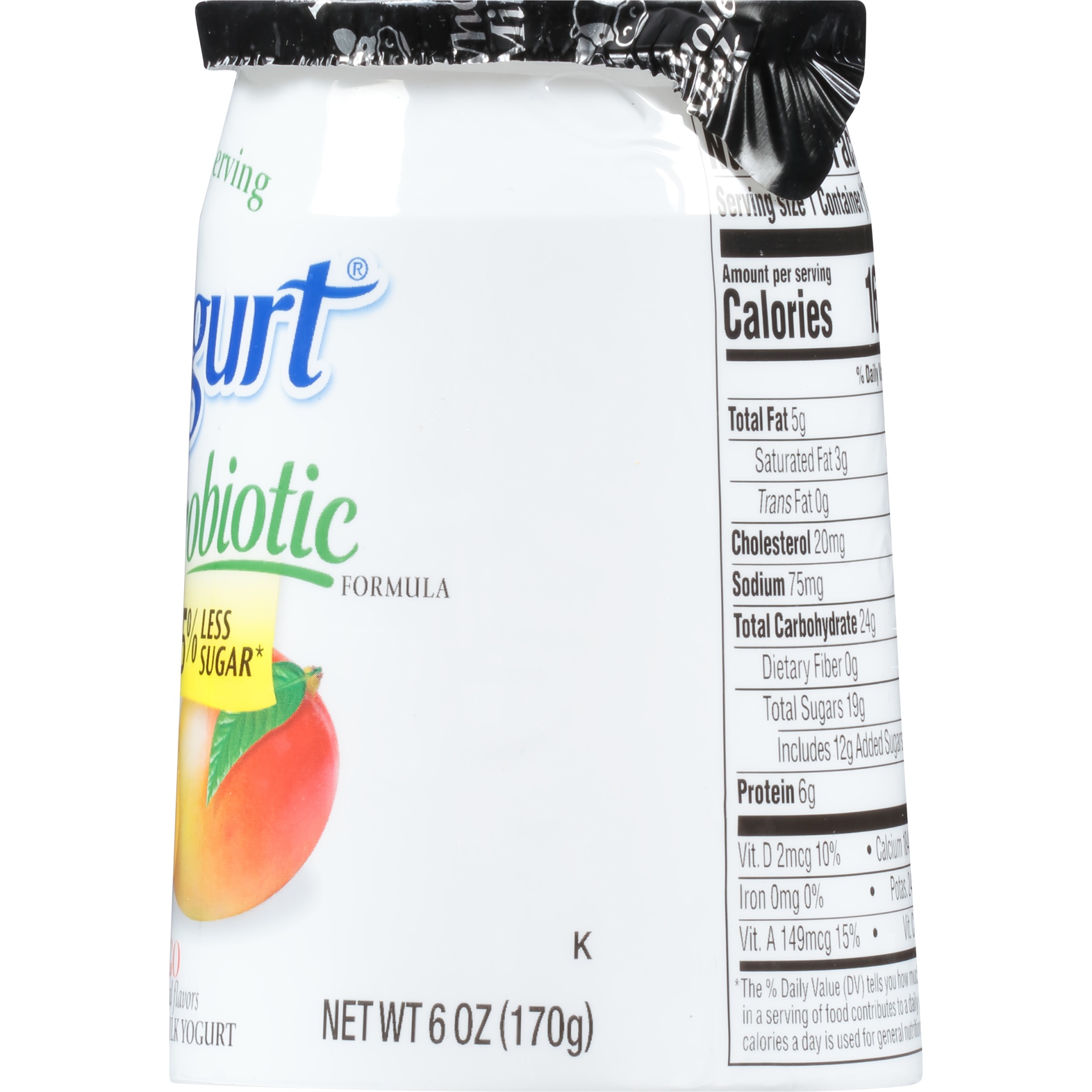slide 3 of 6, La Yogurt Probiotic Formula Mango Blended Whole Milk Yogurt 6 Oz. Cup, 6 oz