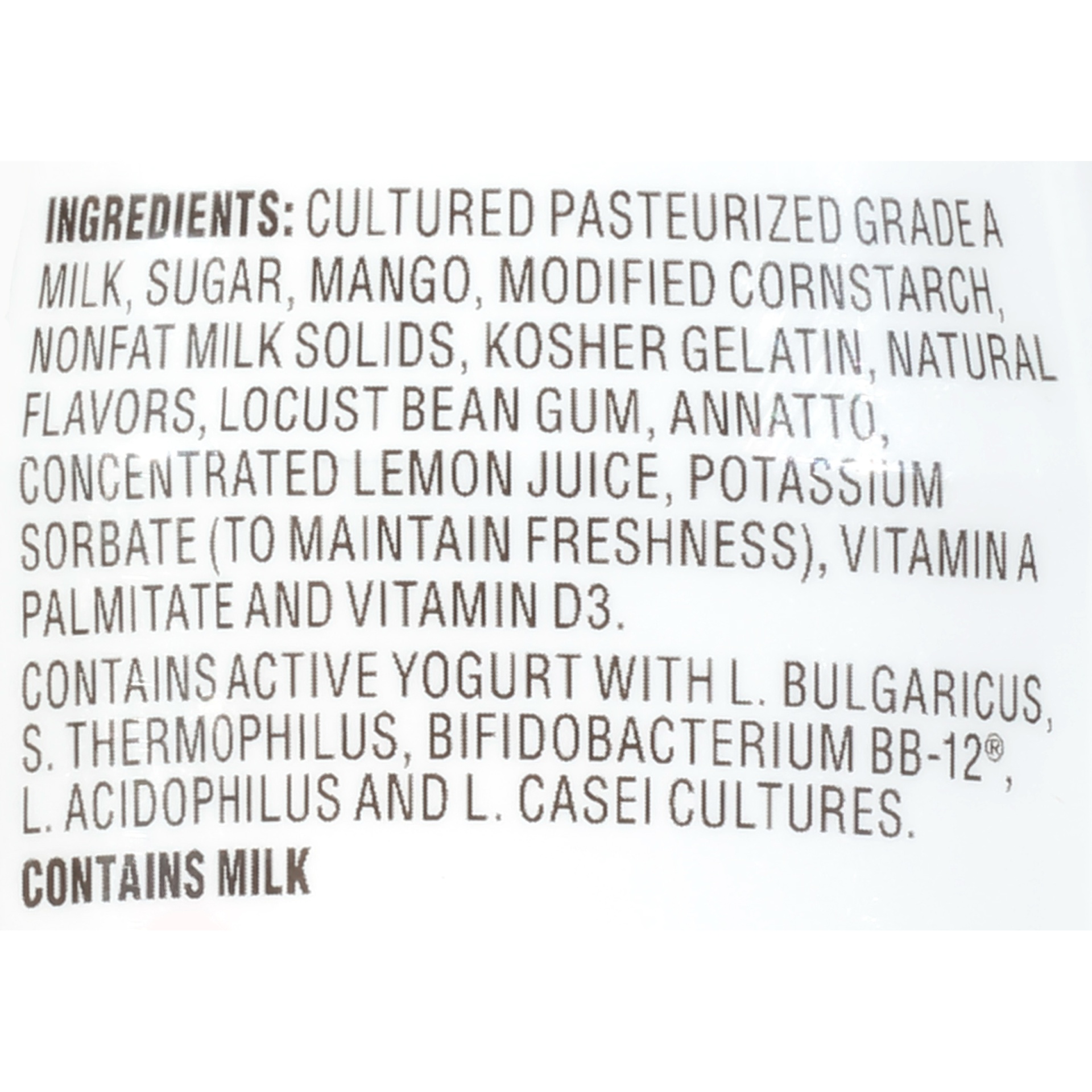 slide 6 of 6, La Yogurt Probiotic Formula Mango Blended Whole Milk Yogurt 6 Oz. Cup, 6 oz