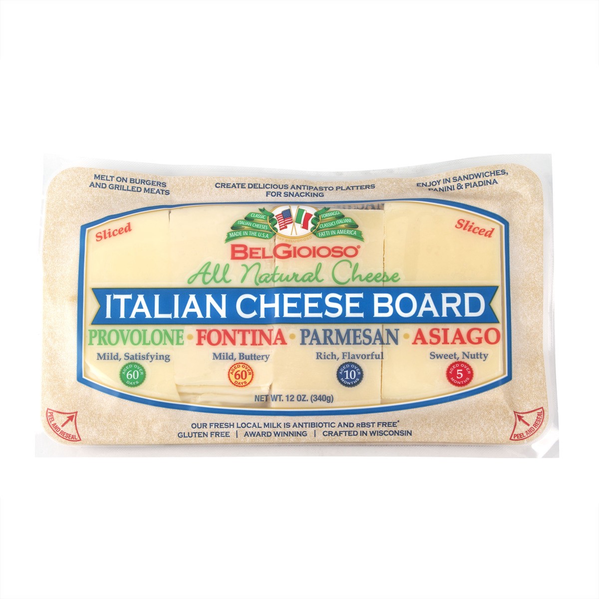 slide 1 of 9, BelGioioso Italian Cheese Board, 12 oz