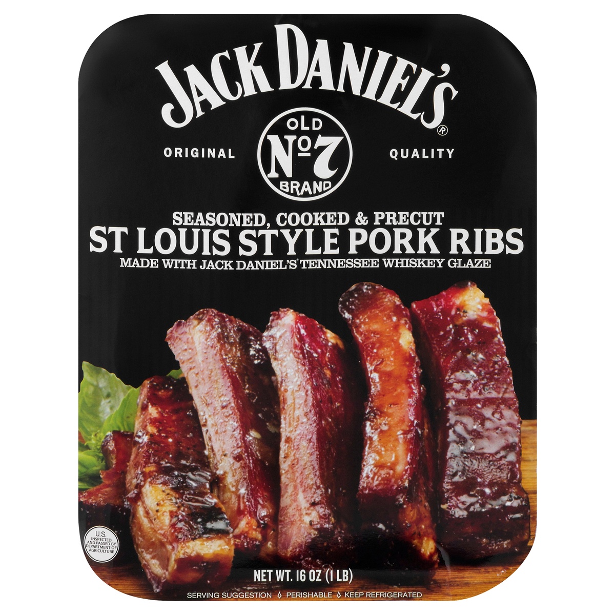 slide 1 of 1, Jack Daniel's St. Louis Style Pork Ribs, 16 oz