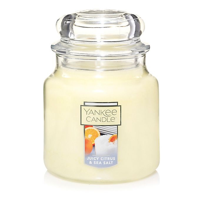 slide 1 of 2, Yankee Candle Housewarmer Juicy Citrus & Sea Salt Medium Jar Candle, 1 ct