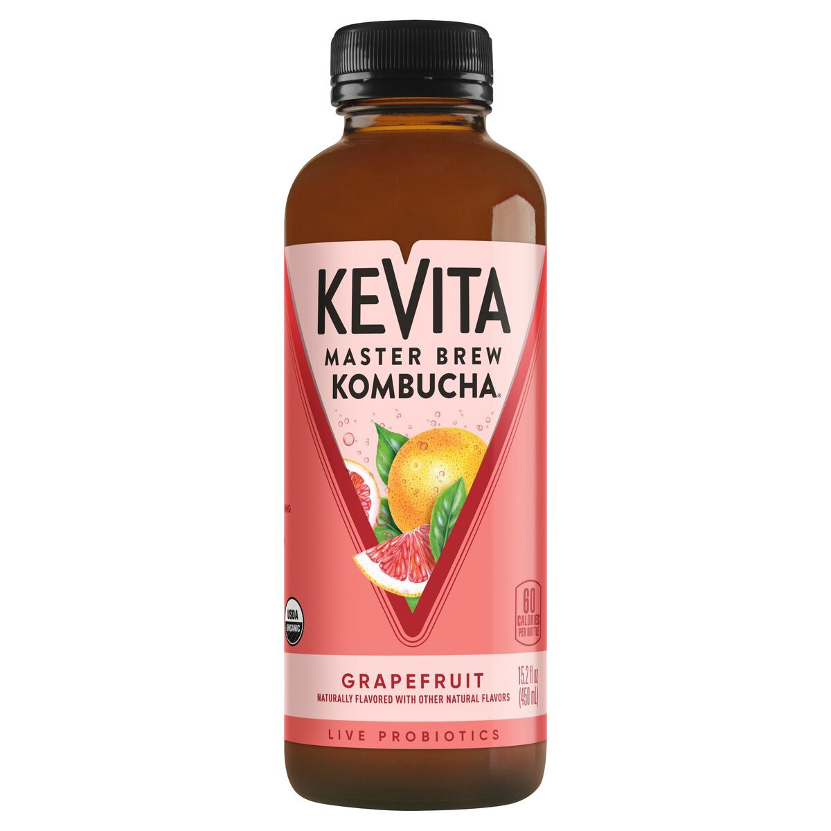 slide 1 of 8, KeVita Grapefruit Flavored Beverages Chilled - 15.2 oz, 15.2 oz