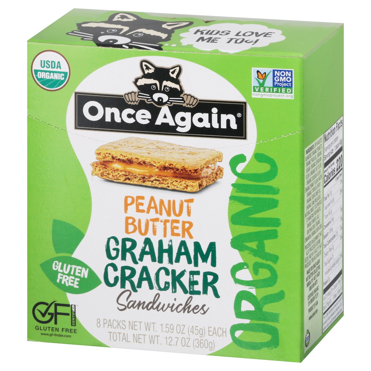 slide 7 of 9, Once Again Peanut Butter Graham Cracker Sandwiches, 1 ct