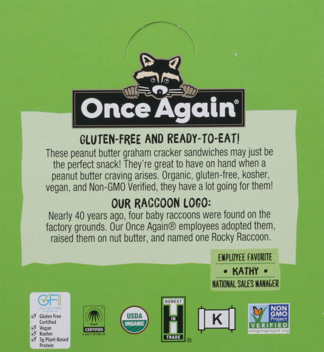 slide 2 of 9, Once Again Peanut Butter Graham Cracker Sandwiches, 1 ct