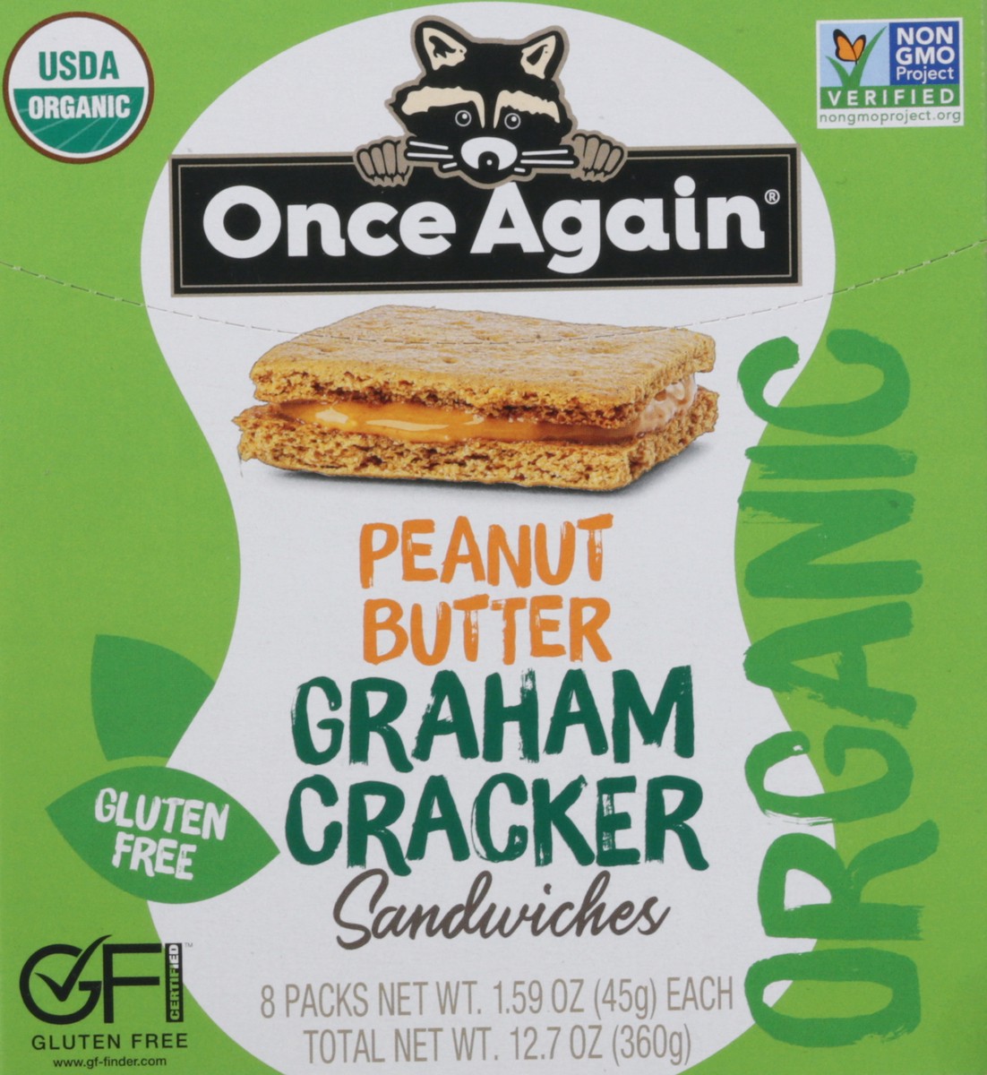 slide 4 of 9, Once Again Peanut Butter Graham Cracker Sandwiches, 1 ct