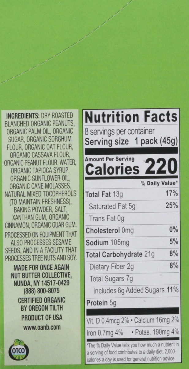 slide 9 of 9, Once Again Peanut Butter Graham Cracker Sandwiches, 1 ct