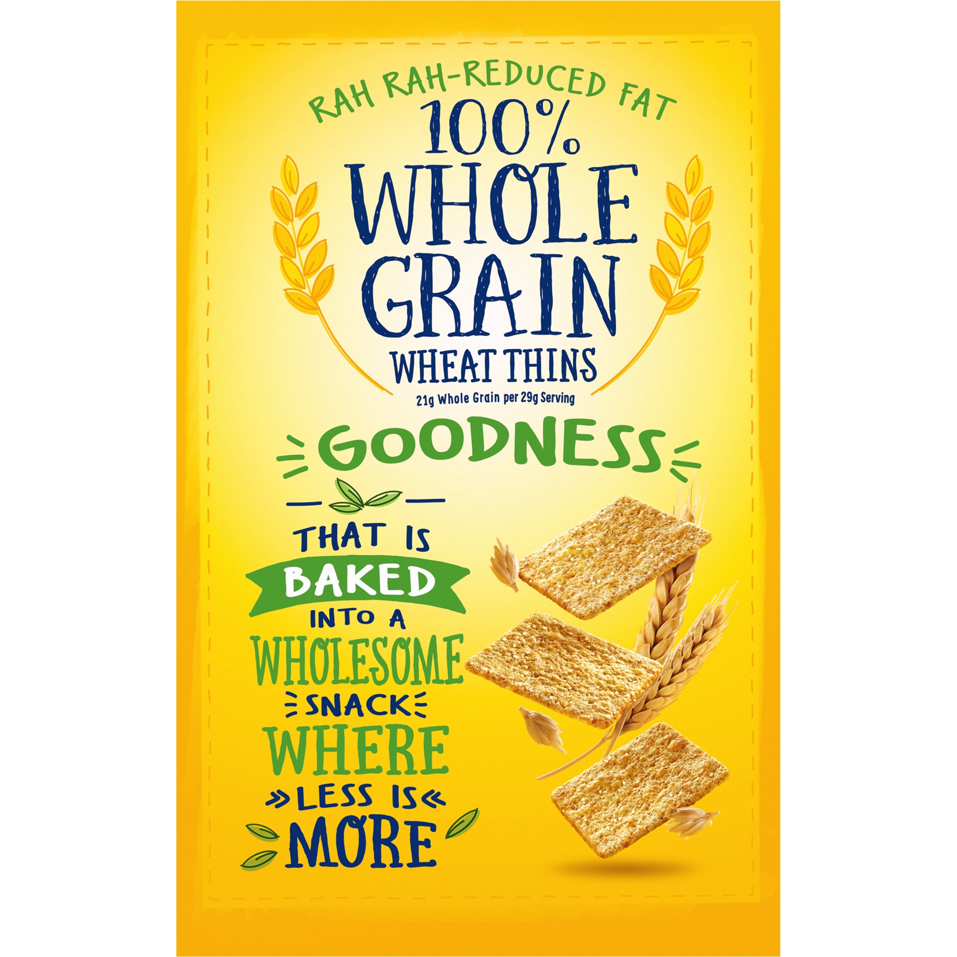 slide 5 of 5, Wheat Thins Reduced Fat Whole Grain Wheat Crackers, 8 oz, 8 oz