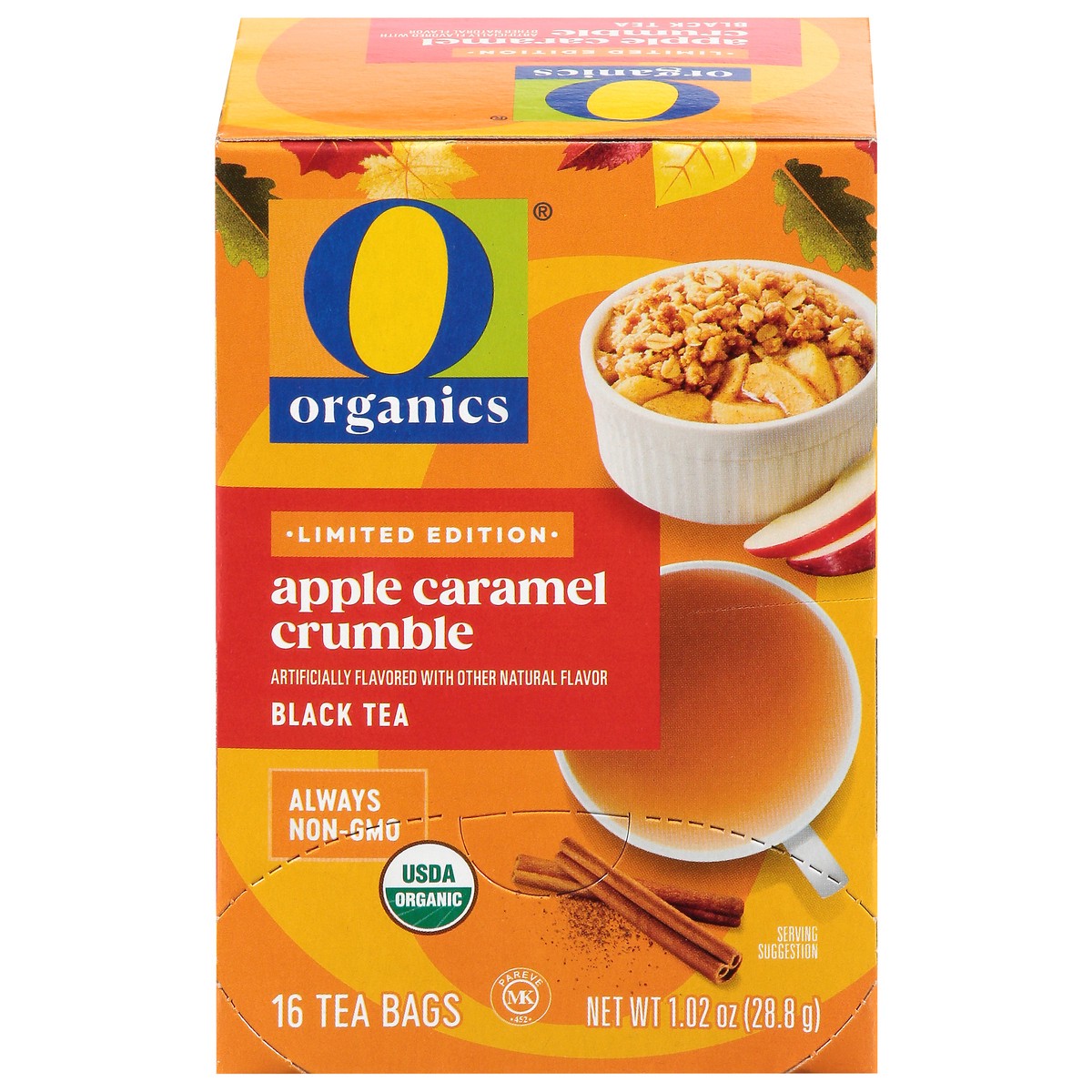 slide 2 of 4, O Organics Apple Caramel Crumble Tea 16 Ct - 16 Ct, 16 ct
