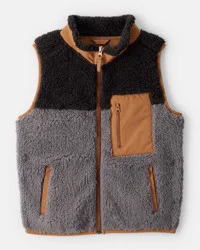 Carter's Boys Sherpa Sleeveless Vest - Grey Multi 4