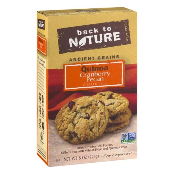 slide 1 of 4, Back to Nature Quinoa Cranberry Pecan Cookies, 8 oz