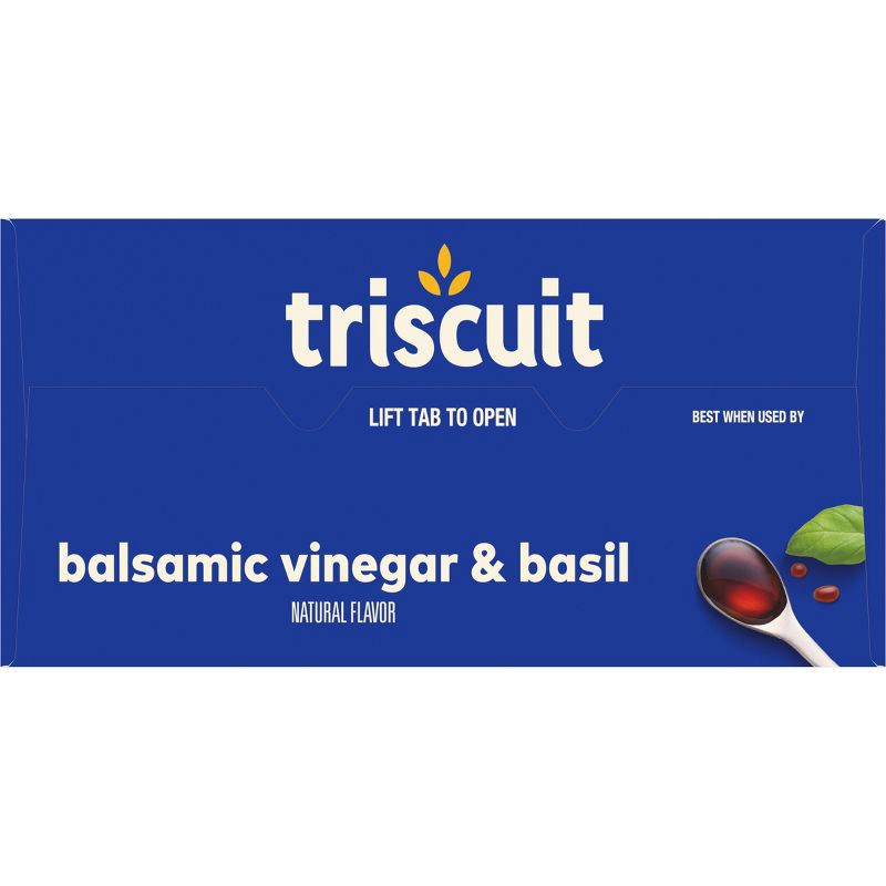 slide 11 of 12, Triscuit Balsamic Vinegar & Basil Whole Grain Wheat Lunch Snack Crackers - 8.5oz, 8.5 oz