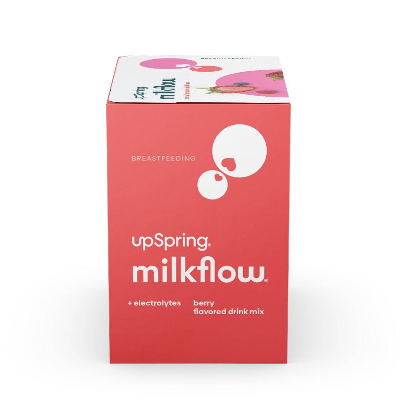 slide 4 of 8, UpSpring MilkFlow Drink Mix Breastfeeding Supplement with Electrolytes - Berry Flavor - 16ct, 16 ct