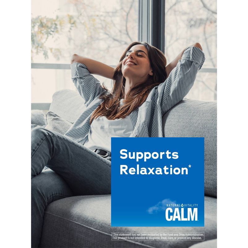 slide 9 of 11, Natural Calm Natural Vitality CALM Mineral Magnesium Supplement Powder - Raspberry Lemon - 8oz, 8 oz