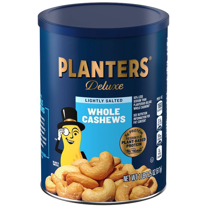 slide 6 of 12, Planters Deluxe Whole Cashews - Lightly Salted 18.25oz, 18.25 oz