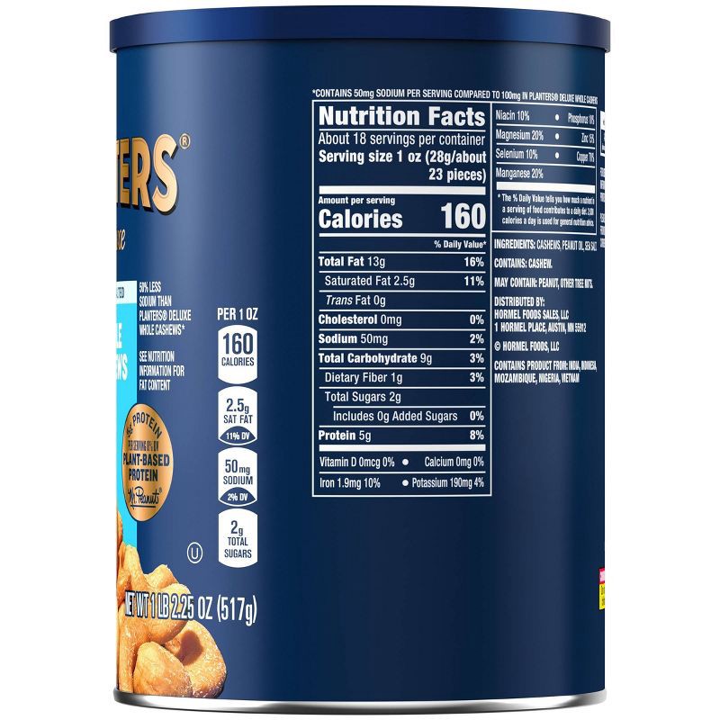 slide 7 of 12, Planters Deluxe Whole Cashews - Lightly Salted 18.25oz, 18.25 oz