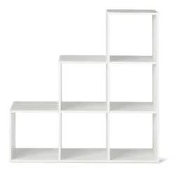 11" 321 Cube Organizer Shelf White - Room Essentials™: Decorative Bookshelf, 6 Compartments, Storage System