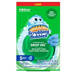 Scrubbing Bubbles Continuous Clean Drop-Ins Toilet Bowl Cleaner Tablets - 5ct: Fresh Scent, Box Container