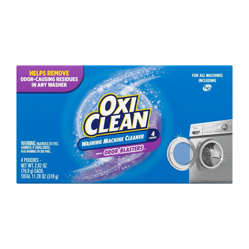 slide 2 of 16, OxiClean Washing Machine Cleaner with Odor Blasters - 11.28oz/4ct, 11.28 oz, 4 ct