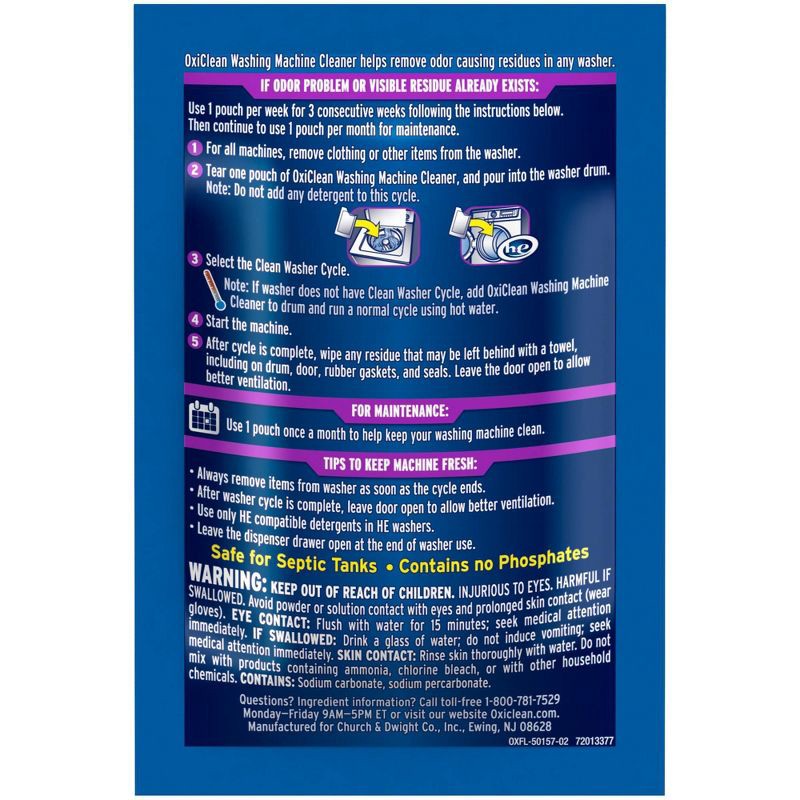 slide 14 of 16, OxiClean Washing Machine Cleaner with Odor Blasters - 11.28oz/4ct, 11.28 oz, 4 ct