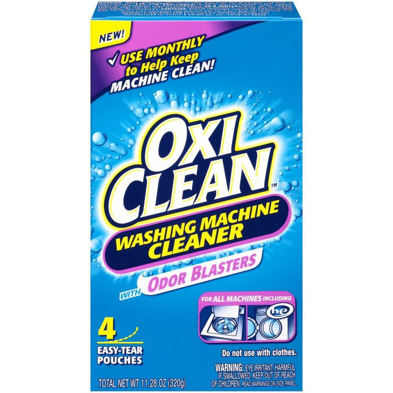 slide 9 of 16, OxiClean Washing Machine Cleaner with Odor Blasters - 11.28oz/4ct, 11.28 oz, 4 ct