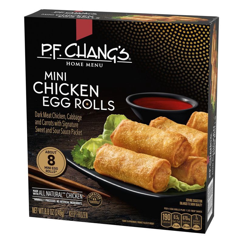 slide 3 of 4, P.F. Chang's Frozen Chicken Mini Egg Rolls - 8ct/8.8oz, 8 ct, 8.8 oz