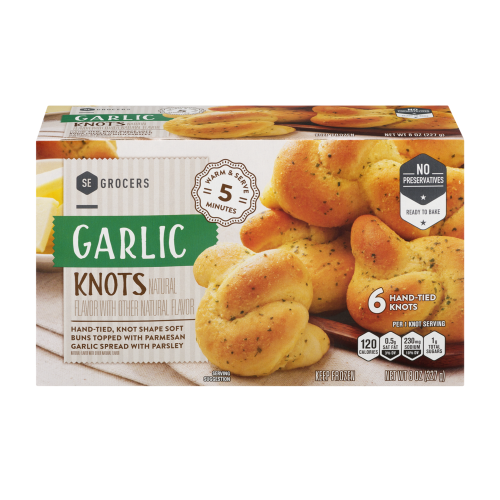 slide 1 of 1, SE Grocers Knots Garlic, 6 ct; 8 oz