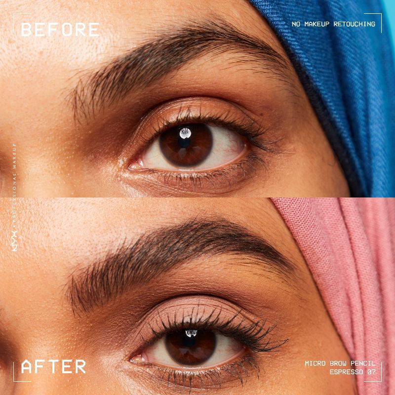 slide 4 of 8, NYX Professional Makeup Vegan Micro Eyebrow Pencil - 07 Espresso - 0.003oz, 0.003 oz