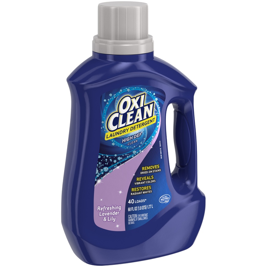 slide 2 of 4, Oxi-Clean Refreshing Lavender Lily High Def Clean Laundry Detergent, 60 fl oz