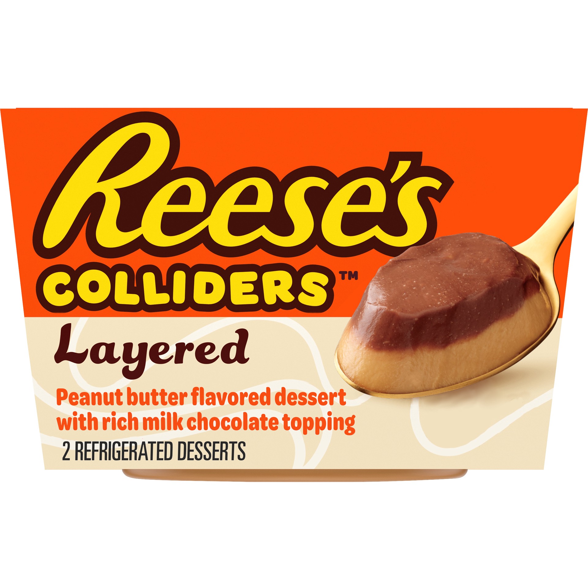 slide 1 of 9, COLLIDERS™ Layered REESE'S Refrigerated Dessert, 2 ct Pack, 2 ct