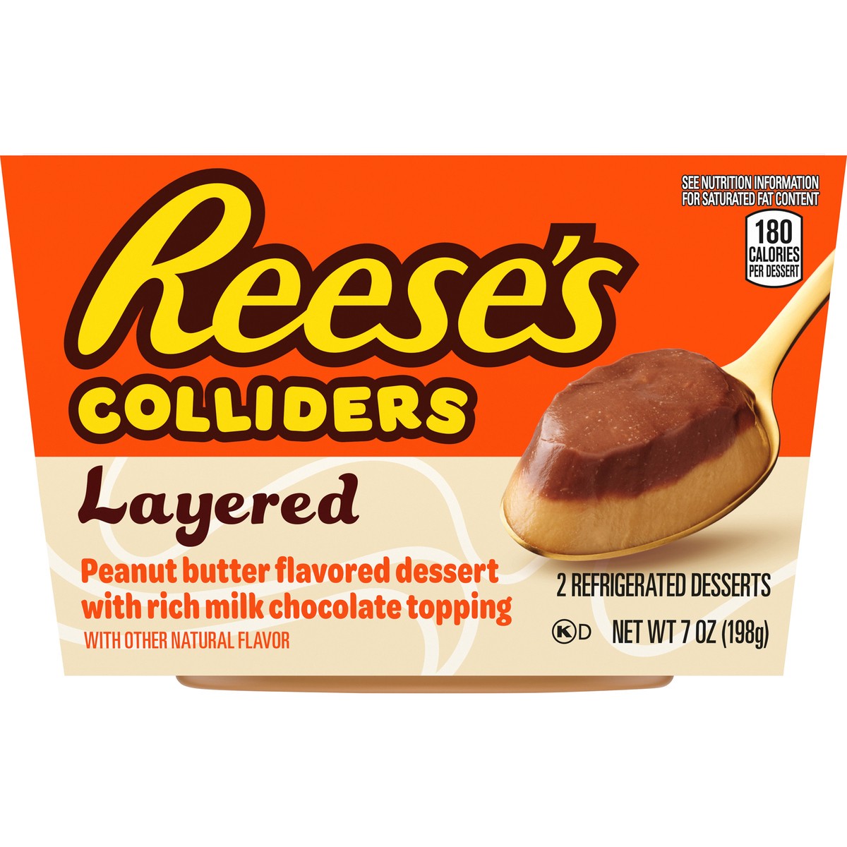 slide 4 of 9, COLLIDERS™ Layered REESE'S Refrigerated Dessert, 2 ct Pack, 2 ct