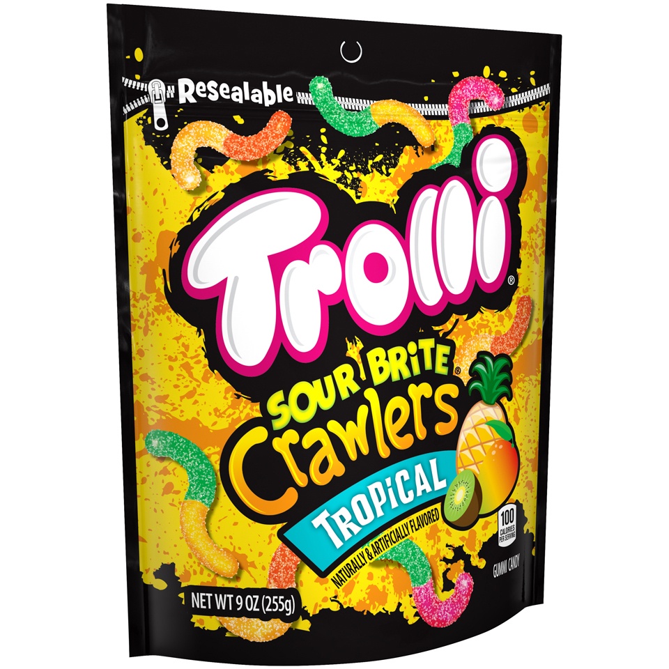 slide 8 of 8, Ferrara Candy Company Trolli Sr Brite Crawler Trop, 9 oz