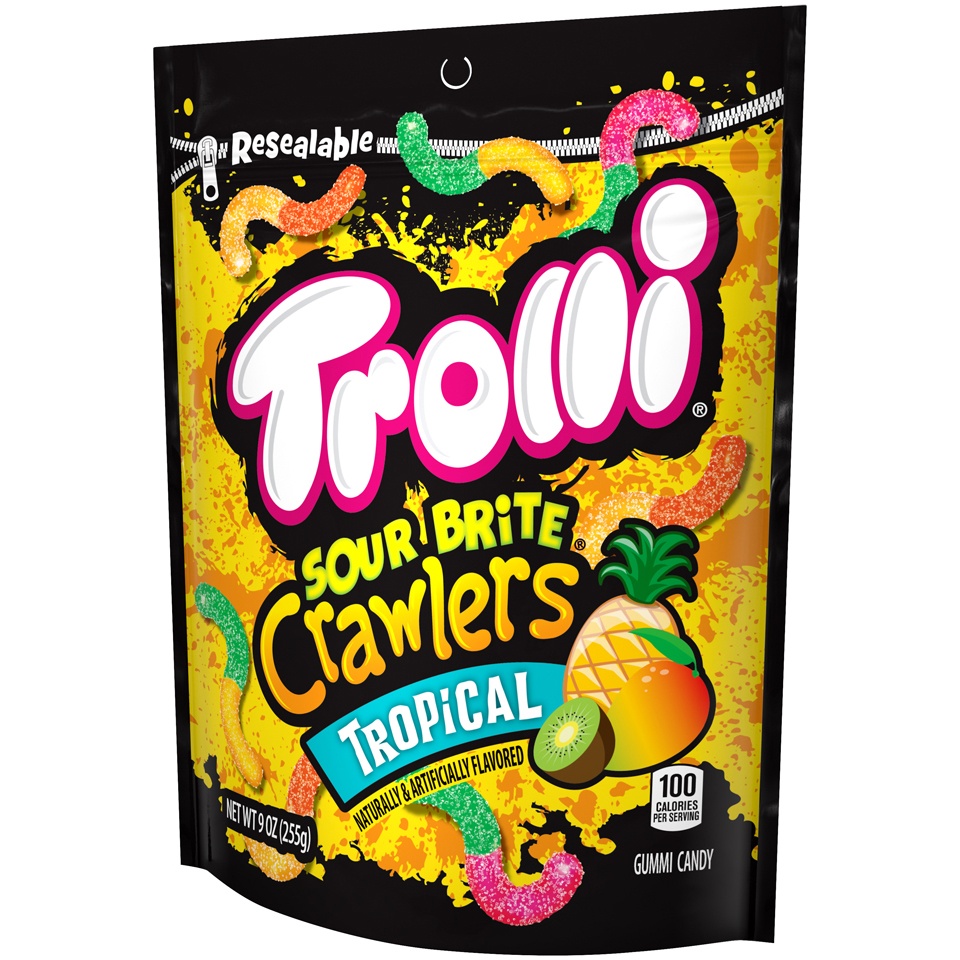 slide 4 of 8, Ferrara Candy Company Trolli Sr Brite Crawler Trop, 9 oz