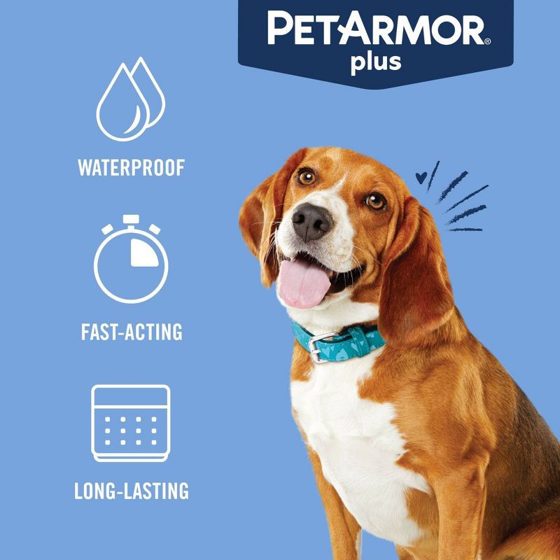 slide 6 of 8, PetArmor Plus Flea and Tick Topical Treatment for Dogs - 23-44lbs - 3 Month Supply, 23 ct; 44 lb