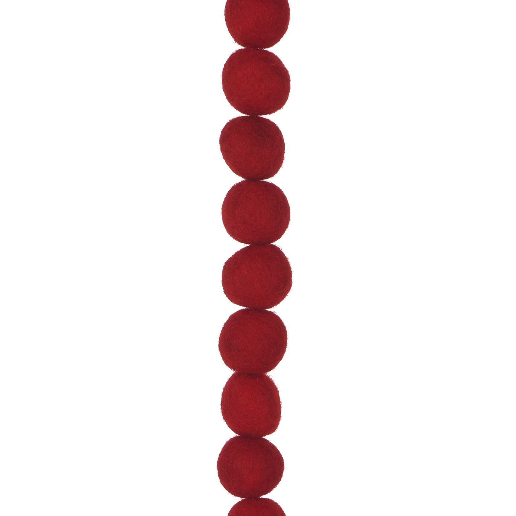 slide 2 of 2, 6ft. Red Pom Pom Garland By Ashland, 6 ft