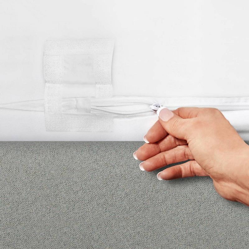 slide 5 of 8, Allerease Twin Maximum Waterproof Allergy and Bedbug Protection Zippered Mattress Protector: Hypoallergenic Twin Bed Encasement, 1 ct