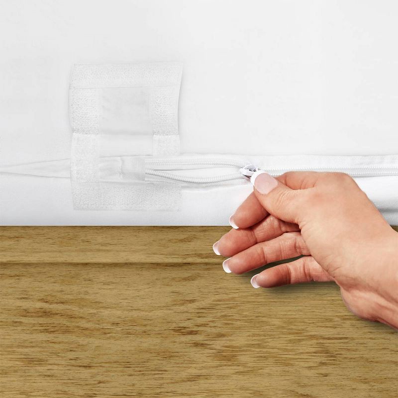 slide 5 of 6, Allerease Queen Ultimate Cotton Waterproof Allergen and Bedbug Barrier Zippered Mattress Protector: Hypoallergenic Encasement, 1 ct