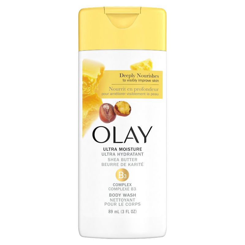 slide 1 of 8, Olay Ultra Moisture Body Wash with Shea Butter - Trial Size - 3 fl oz, 3 fl oz