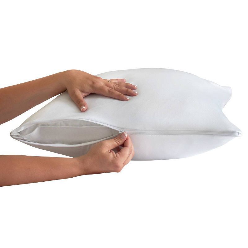 slide 3 of 7, AllerEase Ultimate Comfort Breathable Pillow Protector-White (King), 1 ct