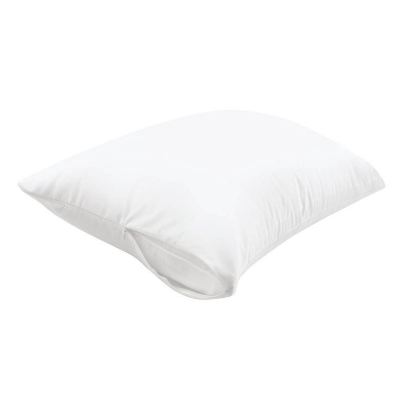 slide 6 of 7, AllerEase Ultimate Comfort Breathable Pillow Protector-White (King): 100% Cotton, Zippered, OEKO-TEX Certified, 1 ct