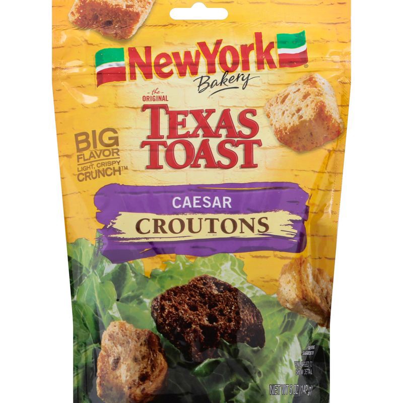 slide 1 of 3, New York Bakery The Original Texas Toast Caesar Croutons - 5oz, 5 oz