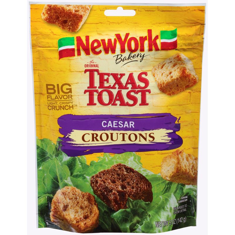 slide 1 of 3, New York Bakery The Original Texas Toast Caesar Croutons - 5oz, 5 oz