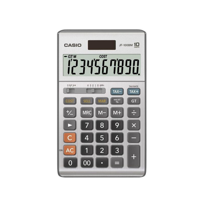 slide 2 of 2, Casio JF100 Professional Desktop Calculator - Silver, 1 ct